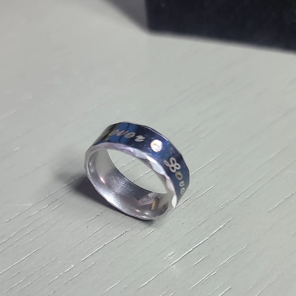 Stainless Steel; Forever Love Men Ring